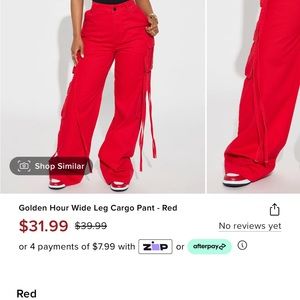 Golden Hour Wide Leg Cargo Pant